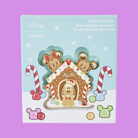 Mickey & Friends Gingerbread Pluto House Pin Loungefly Disney