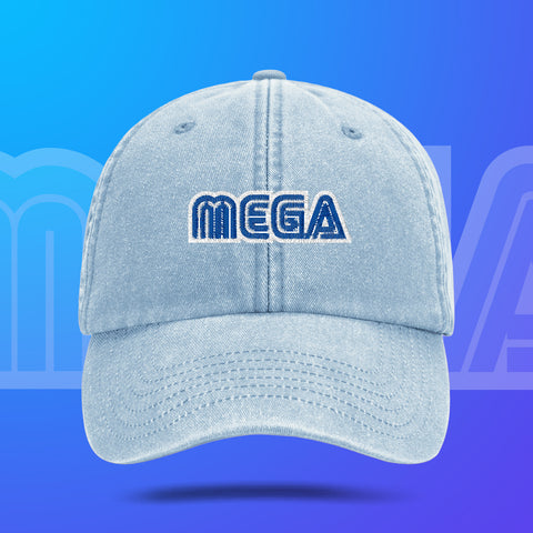 (Pre-Order) "MEGA" Dad Hat Vintage Jeans / Nerdy Terdy Gang