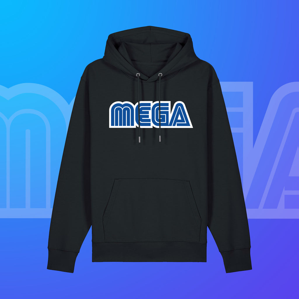(Pre-Order) "MEGA" Hoodie scharz / Nerdy Terdy Gang