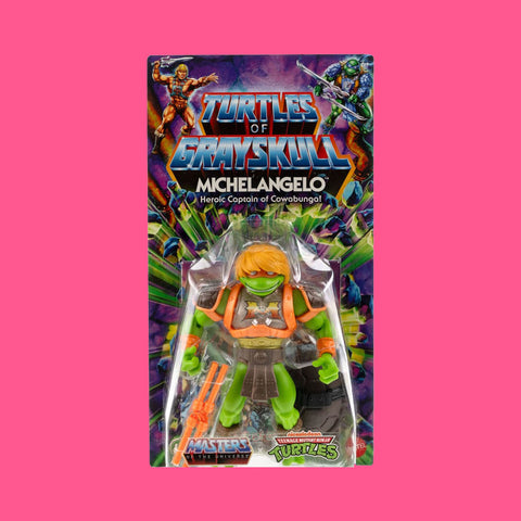 (Pre-Order) Michelangelo Actionfigur Mattel Turtles of Grayskull