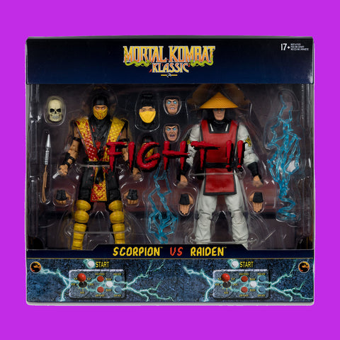 (Pre-Order) Scorpion VS Raiden (Klassics) 2-Pack Actionfigur McFarlane Mortal Kombat