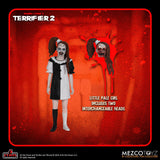 (Pre-Order) Art The Clown & Little Pale Girl Doppelset Mezco Toyz 5 Point Actionfigur Terrifier 2