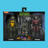 (Pre-Order) Roof Top Battle Leonardo vs Shredder (Movie 1990) Actionfiguren Doppelset NECA Teenage Mutant Ninja Turtles