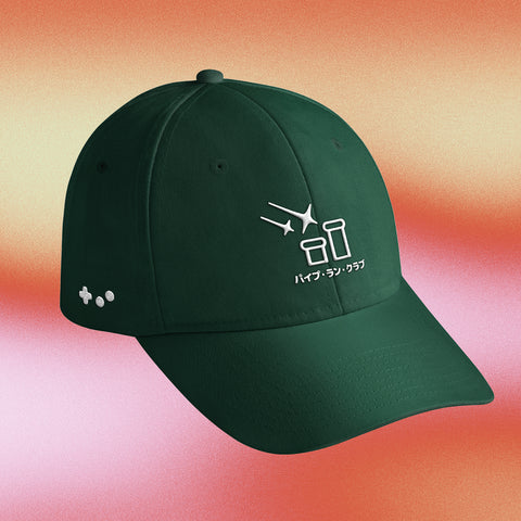 (Pre-Order) "Pipe Run Club" Dad Hat grün / Nerdy Terdy Gang