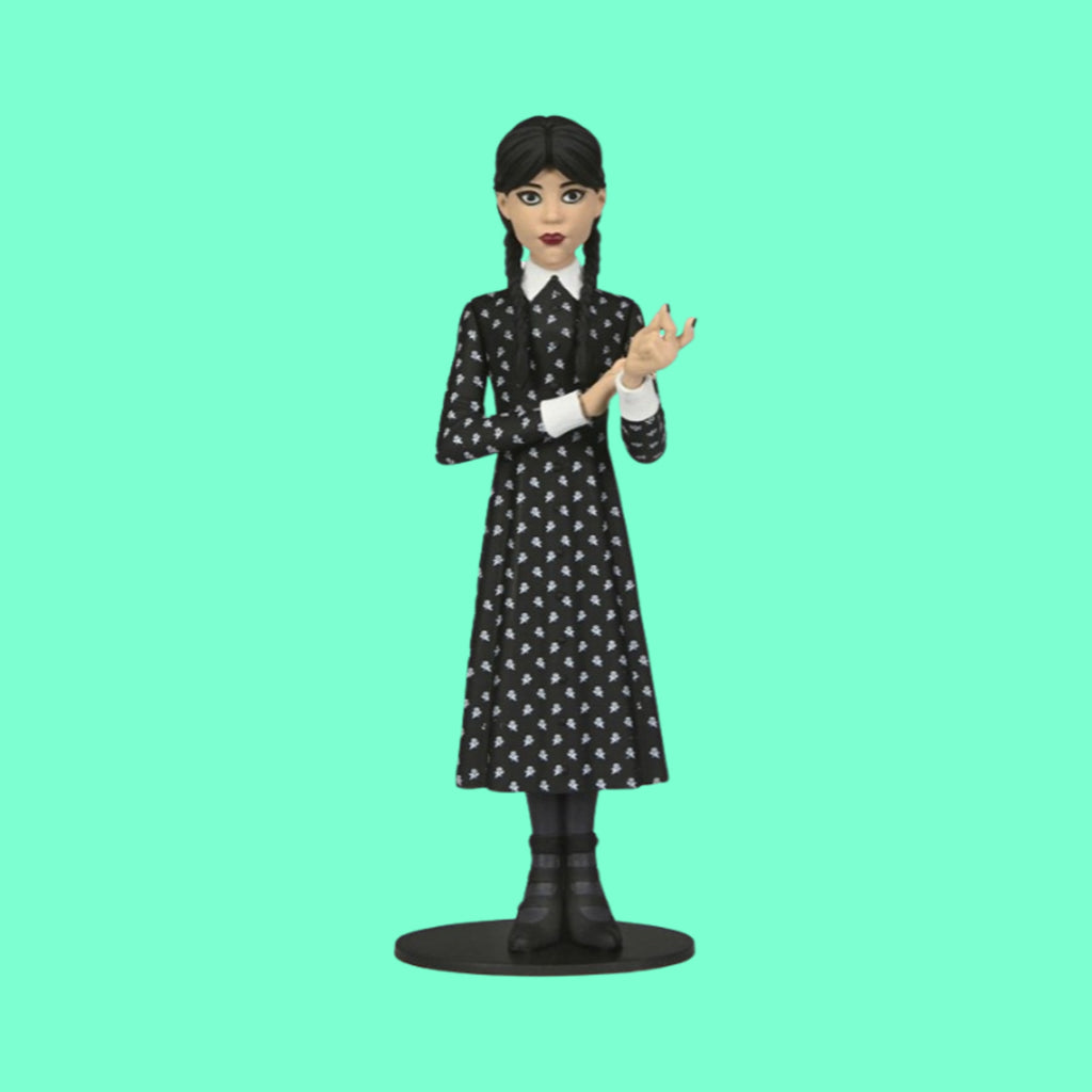 (Pre-Order) Wednesday Addams (Classic Dress) Toony Terrors Figur NECA Wednesday