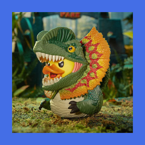 Dilophosaurus Cosplaying Duck Tubbz Jurassic Park