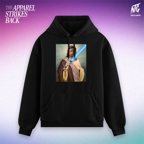 (Pre-Order) "Holy Wan" Hoodie schwarz / NTG "The Apparel Strikes Back"
