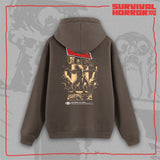 (Pre-Order) Nerdy Terdy Gang "Survival Horror '96" Oversized Hoodie braun