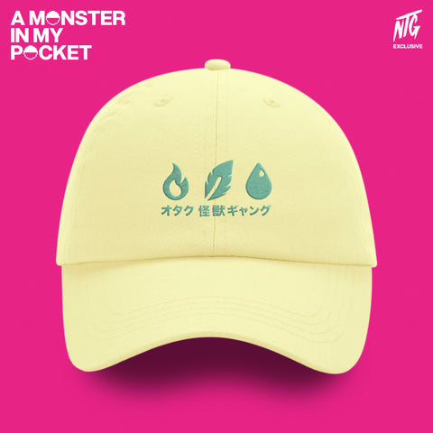 (Pre-Order) "Kaiju Gang" Dad Hat pastellgelb / NTG 'A Monster in my Pocket'