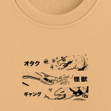 "Kaiju Gang" Pullover nispero / NTG 'A Monster in my Pocket'