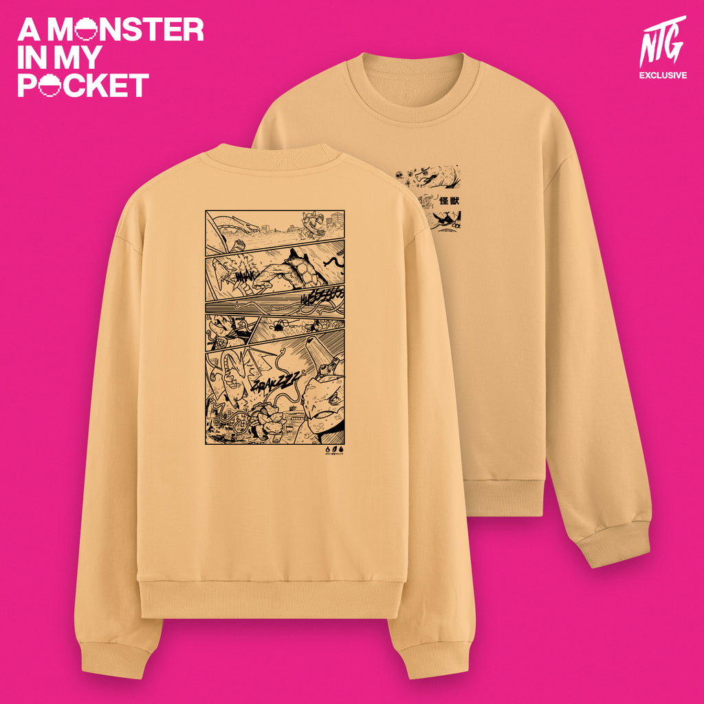 "Kaiju Gang" Pullover nispero / NTG 'A Monster in my Pocket'