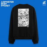 "Kaiju Gang" Pullover schwarz / NTG 'A Monster in my Pocket'