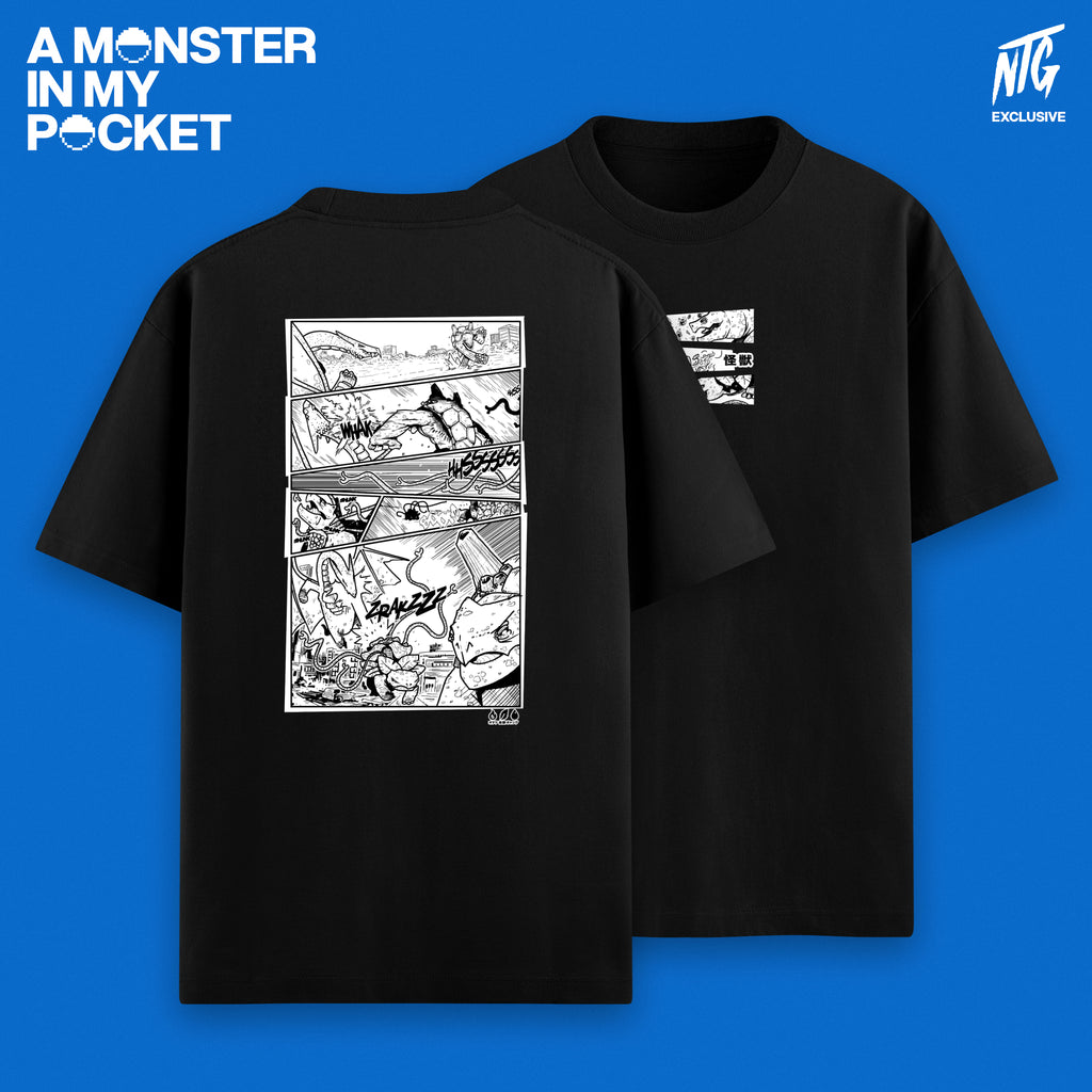 "Kaiju Gang" T-Shirt schwarz / NTG 'A Monster in my Pocket'