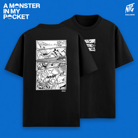 (Pre-Order) "Kaiju Gang" T-Shirt schwarz / NTG 'A Monster in my Pocket'