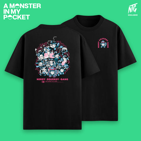 (Pre-Order) "Nerdy Squerdy Gang" T-Shirt schwarz / NTG 'A Monster in my Pocket'