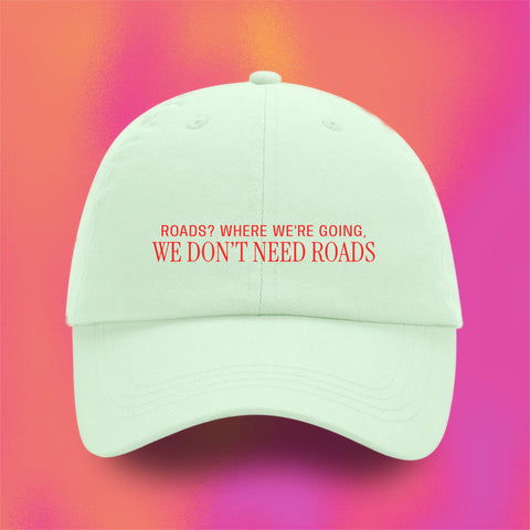 (Pre-Order) Back in Time "Roads?" Dad Hat mint