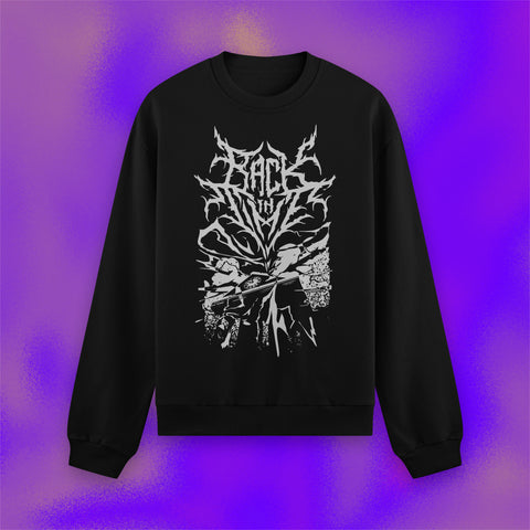 (Pre-Order) Back in Time "Metal o'Clock" Pullover schwarz