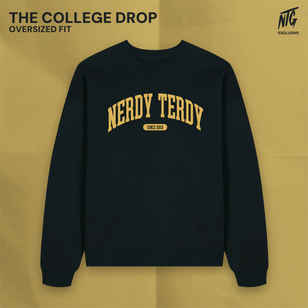 (Pre-Order) NTG "The College Drop" Pullover schwarz