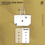 (Pre-Order) NTG "The College Drop" Shopping Bag Schwarz