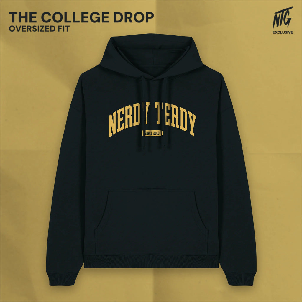 (Pre-Order) NTG "The College Drop" Hoodie schwarz