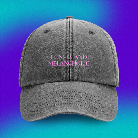 (Pre-Order) Lonely & Melancholic "Welcome to Tokyo" Dad Hat vintage black