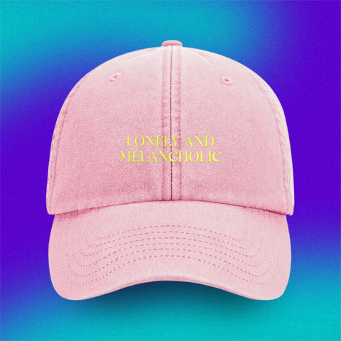 (Pre-Order) Lonely & Melancholic "Welcome to Tokyo" Dad Hat vintage pink