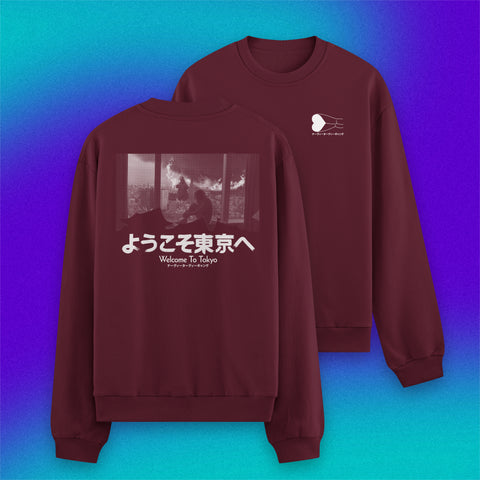 (Pre-Order) Welcome To Tokyo Pullover weinrot