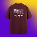 (Pre-Order) Welcome To Tokyo T-Shirt weinrot