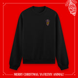 (Pre-Order) "Merry Christmas, ya filthy animal!" Pullover schwarz