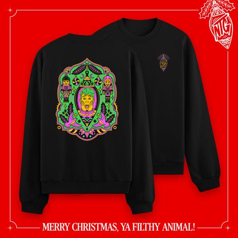 (Pre-Order) "Merry Christmas, ya filthy animal!" Pullover schwarz