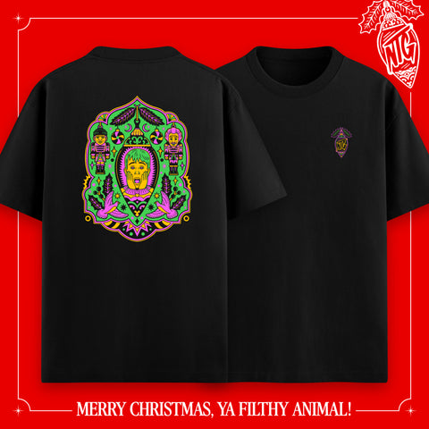 (Pre-Order) "Merry Christmas, ya filthy animal!" T-Shirt schwarz