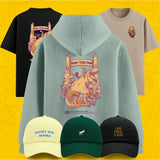 NTG Life Finds A Way"Nerdy Terdy Park" Hoodie sand