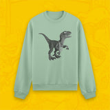 NTG Life Finds A Way"VelociRAPtor" Pullover misty jade