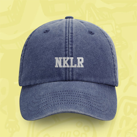 (Pre-Order) 11 Jahre Radio Nukular "NKLR" Dad Hat vintage denim
