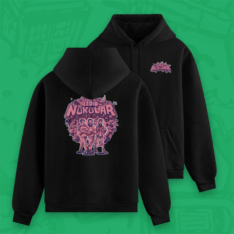 (Pre-Order) 11 Jahre Radio Nukular "11 Jahre" Hoodie schwarz-pink