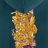 (Pre-Order) "Sunday Morning Memories" Hoodie grünblau / Nerdy Terdy Gang