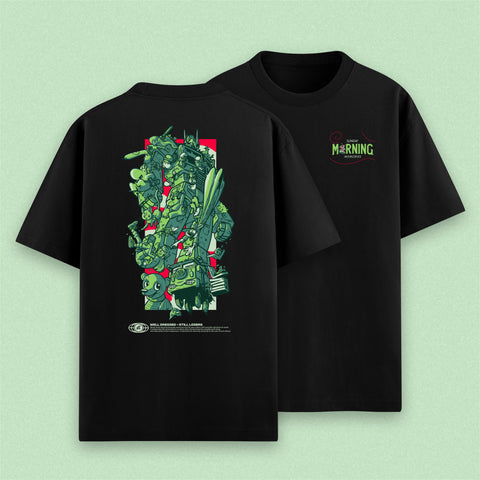 (Pre-Order) "Sunday Morning Memories" T-Shirt schwarz / Nerdy Terdy Gang