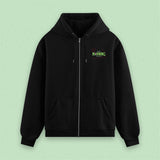 (Pre-Order) "Sunday Morning Memories" Zipper Hoodie schwarz / Nerdy Terdy Gang