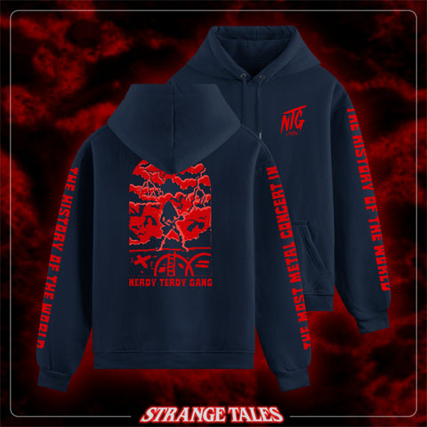 NTG Strange Tales "Most Metal Concert" Hoodie dunkleblau / rot