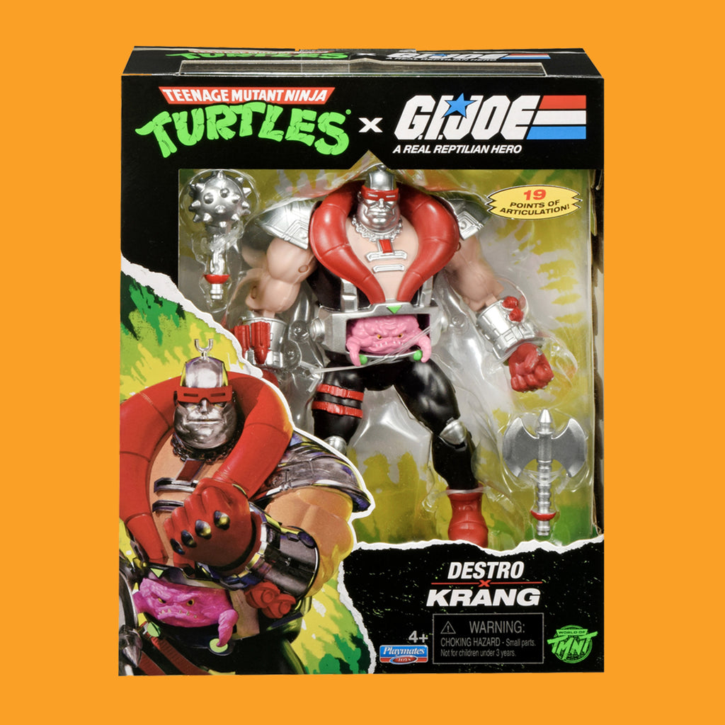 Krang Droid x Destro Actionfigur Teenage Mutant Ninja Turtles x G.I. Joe Playmates