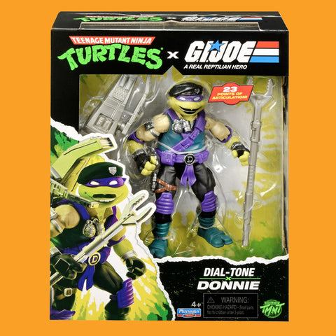 Donatello x Dial-Tone Actionfigur Teenage Mutant Ninja Turtles x G.I. Joe Playmates