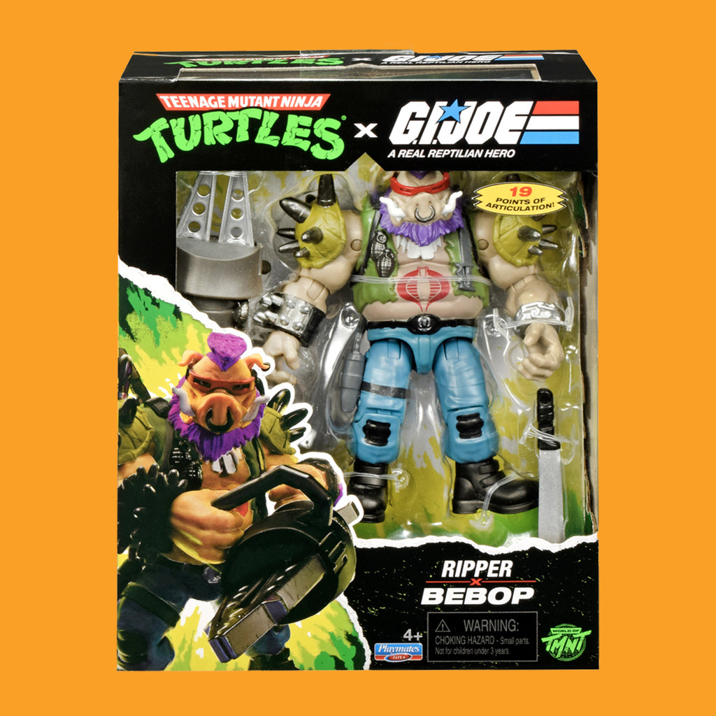 Bebop x Dreadnok Ripper Actionfigur Teenage Mutant Ninja Turtles x G.I. Joe Playmates