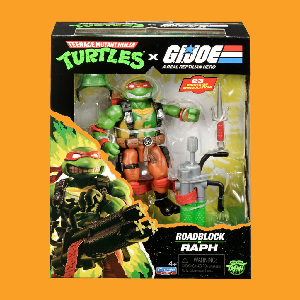 Raphael x Roadblock Actionfigur Teenage Mutant Ninja Turtles x G.I. Joe Playmates