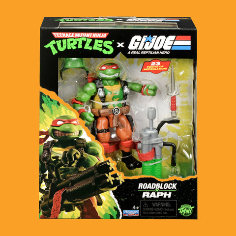 Raphael x Roadblock Actionfigur Teenage Mutant Ninja Turtles x G.I. Joe Playmates