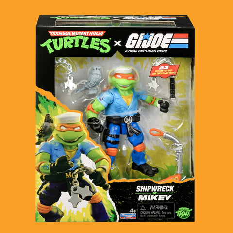 Michelangelo x Shipwreck Actionfigur Teenage Mutant Ninja Turtles x G.I. Joe Playmates