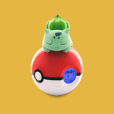 Sleeping Bulbasaur / Bisasam on Pokéball Radiowecker Pokémon