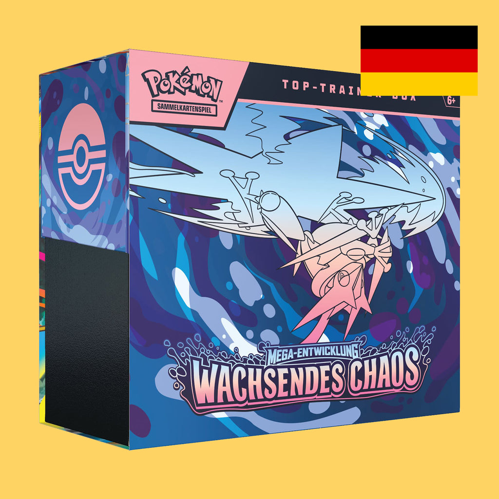NUR 1 PRO KUNDE - Pokémon Mega-Entwicklung "Wachsendes Chaos" Elite Trainer Box (deutsch)
