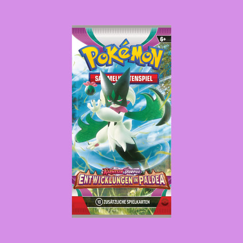Pokémon Karmesin & Purpur 2 Entwicklung in Paldea Booster Trading Card Game (Deutsch)