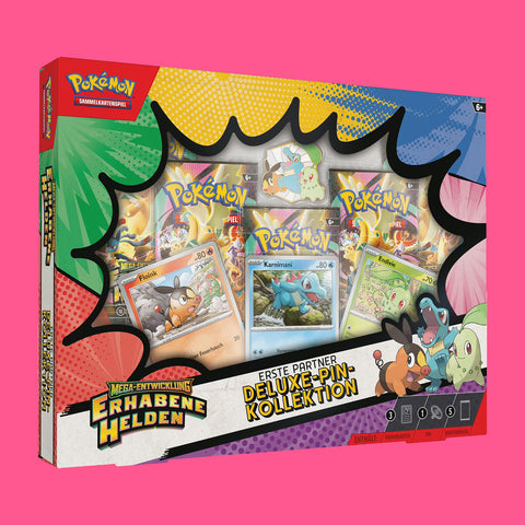 (Pre-Order) Deluxe-Pin-Kollektion "Erhabene Helden" (deutsch) Pokémon "Mega Entwicklungen"