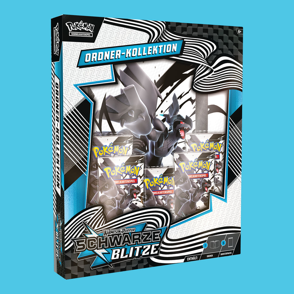 (Pre-Order) Pokémon Karmesin & Purpur Schwarze Blitze Ordner Kollektion (deutsch)